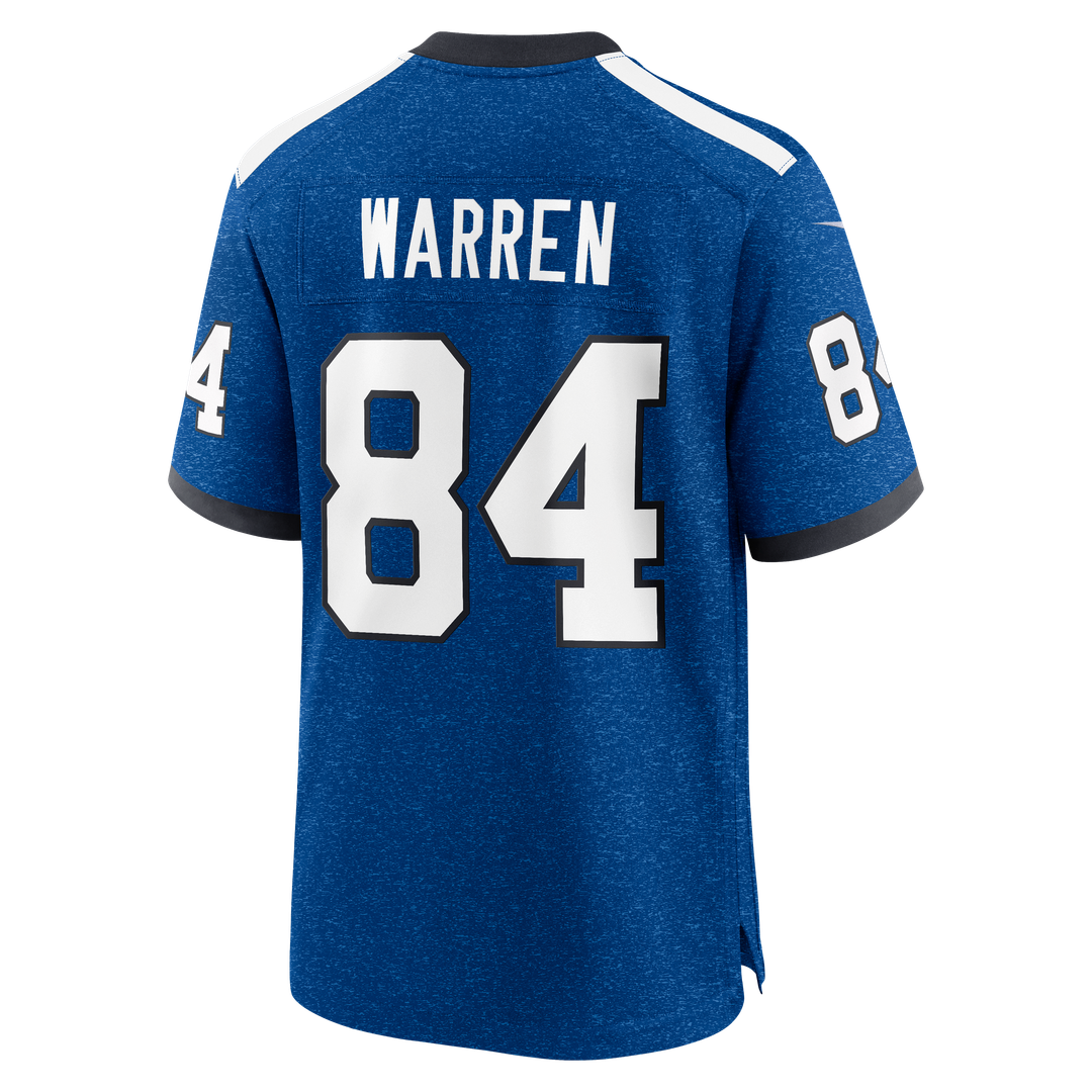 Tyler Warren Indianapolis Colts Nike Heather Royal Alternate 2 Indiana Nights Game Jersey