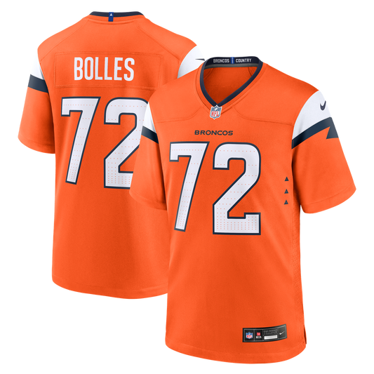 Garett Bolles Denver Broncos Nike Orange Team Game Jersey