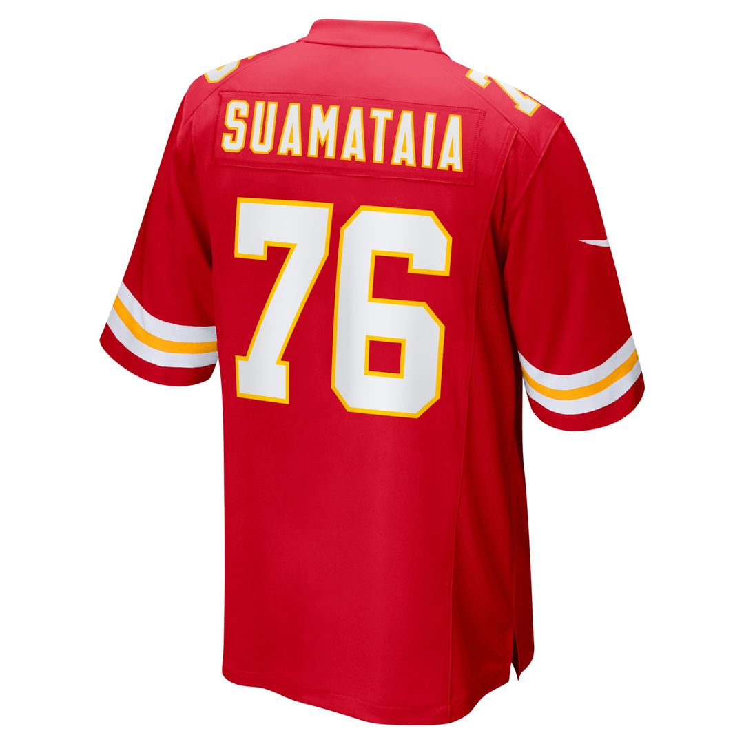Kingsley Suamataia Kansas City Chiefs Nike Red Game Jersey