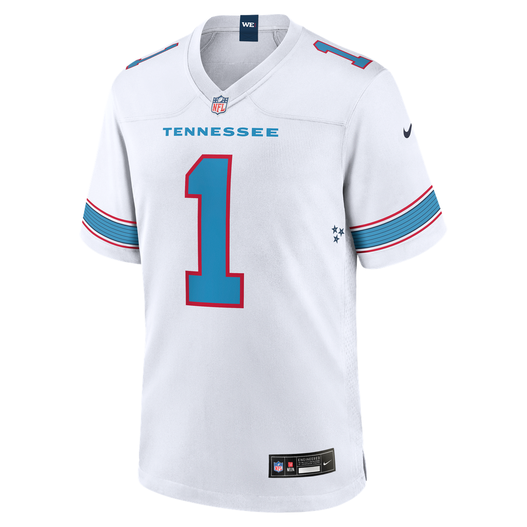 Cameron Ward Tennessee Titans Nike Light Blue Game Jersey