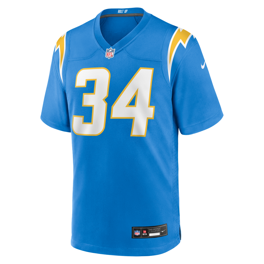 Keaton Mitchell Los Angeles Chargers Nike Powder Blue Team Game Jersey