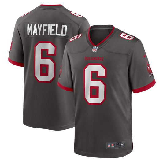 Baker Mayfield Tampa Bay Buccaneers Nike Pewter Alternate Game Player Jersey