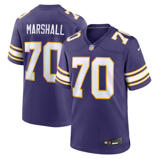 Jim Marshall Minnesota Vikings Nike Purple Retired Player Alternate Game Jersey