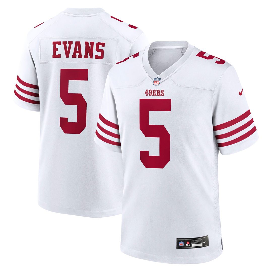Mike Evans San Francisco 49ers Nike White Game Jersey