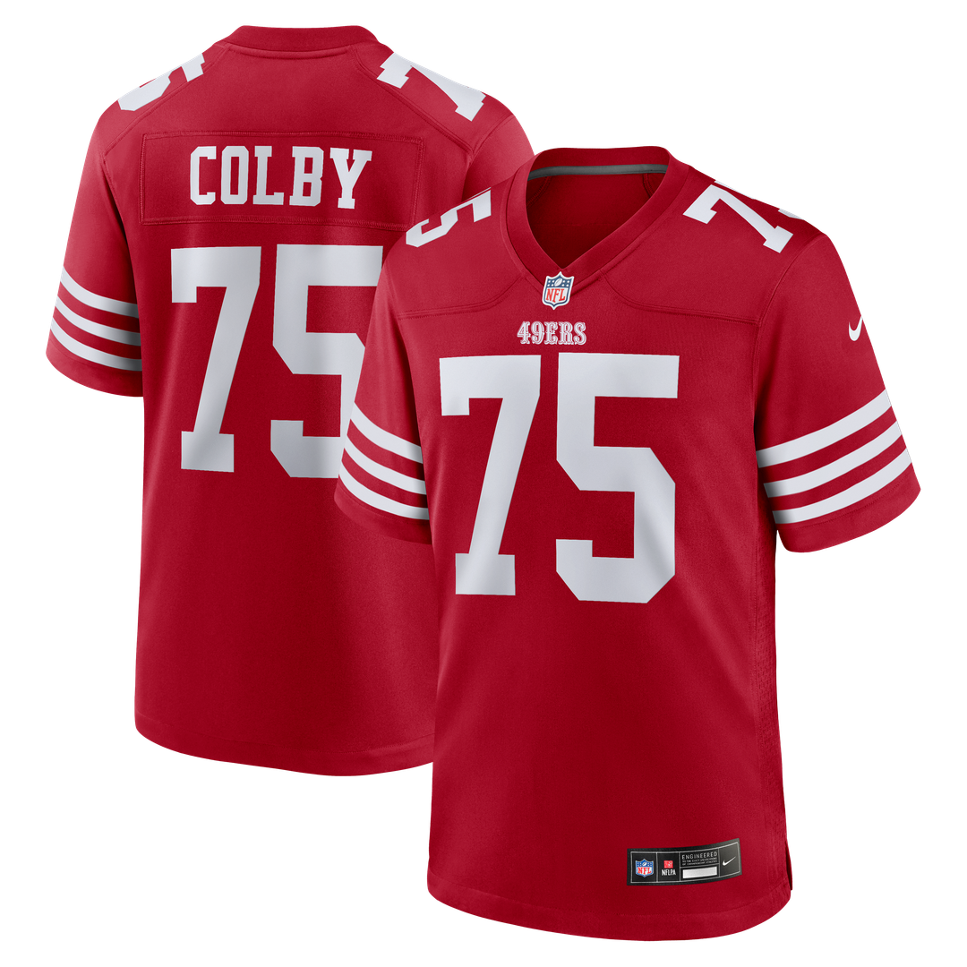 Connor Colby San Francisco 49ers Nike Scarlet Team Game Jersey