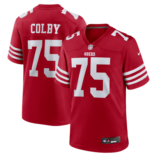 Connor Colby San Francisco 49ers Nike Scarlet Team Game Jersey