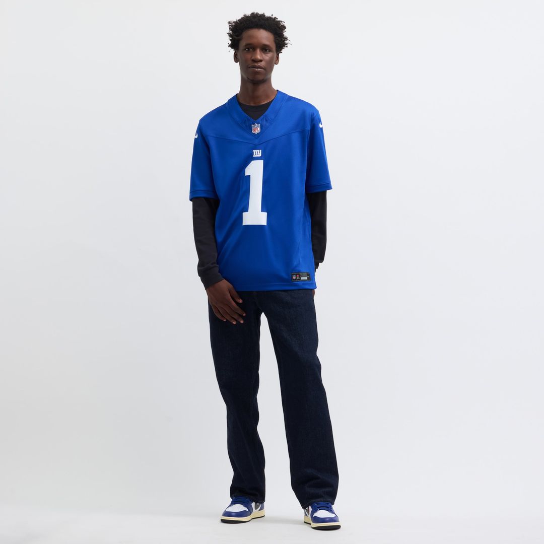 Malik Nabers New York Giants Nike Royal Vapor F.U.S.E. Limited Jersey