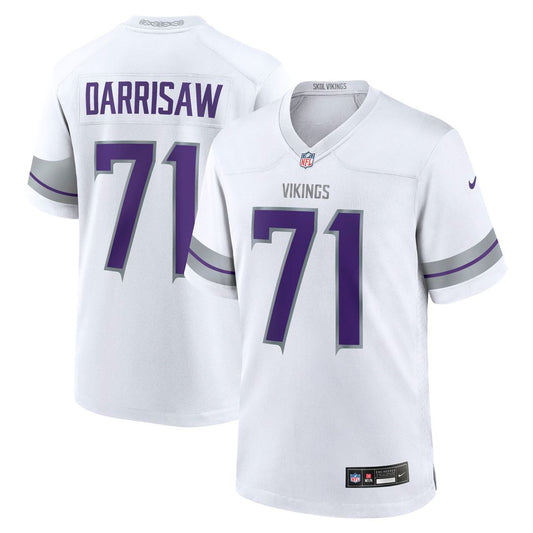 Christian Darrisaw Minnesota Vikings Nike White Alternate Game Jersey