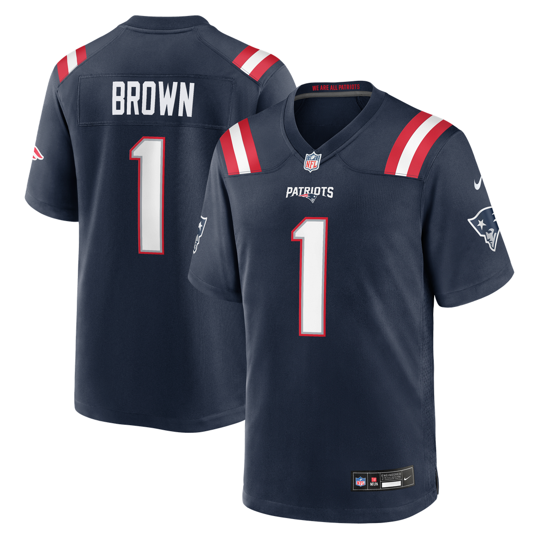 A.J. Brown New England Patriots Nike Red Game Jersey