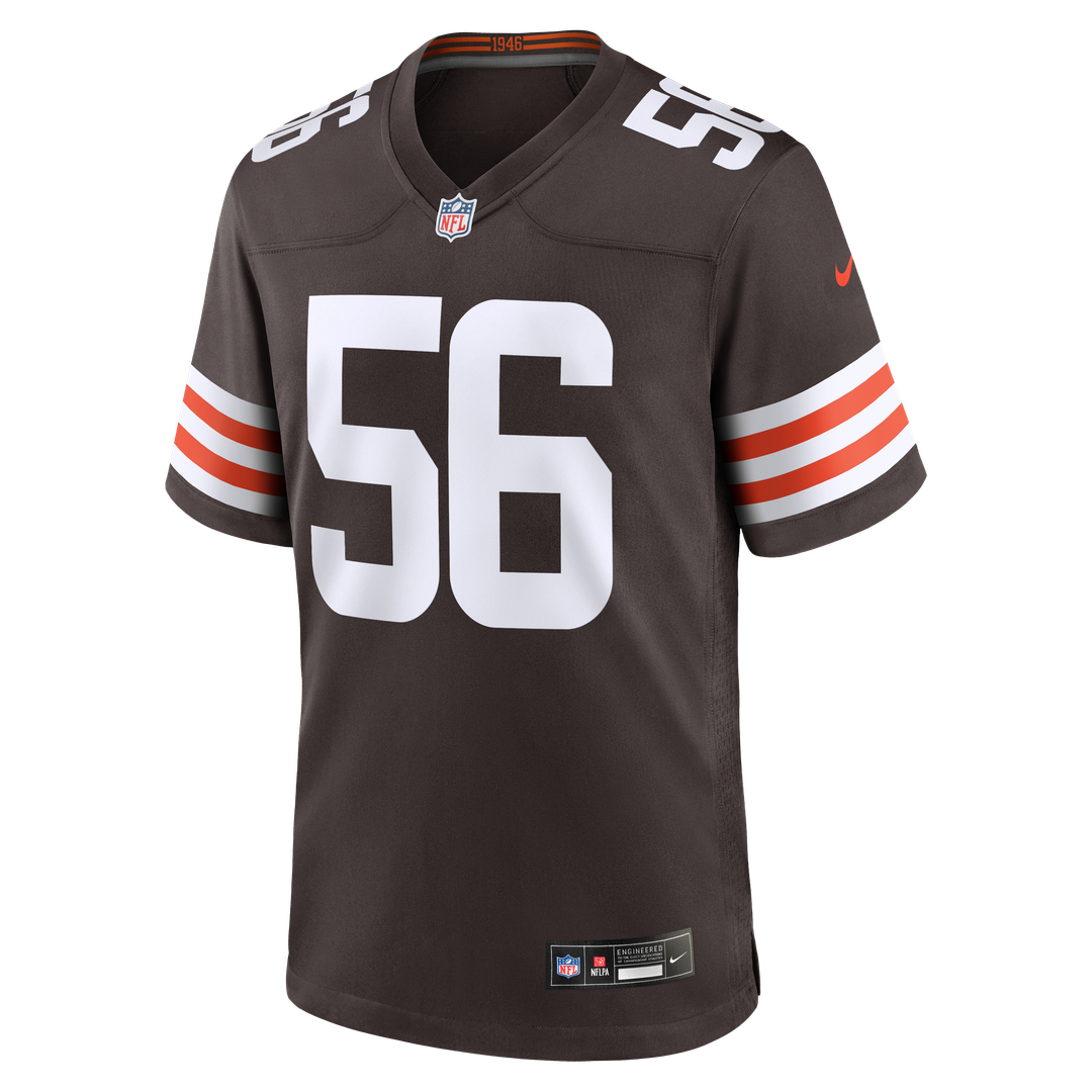 Luke Wypler Cleveland Browns Nike Brown Team Game Jersey