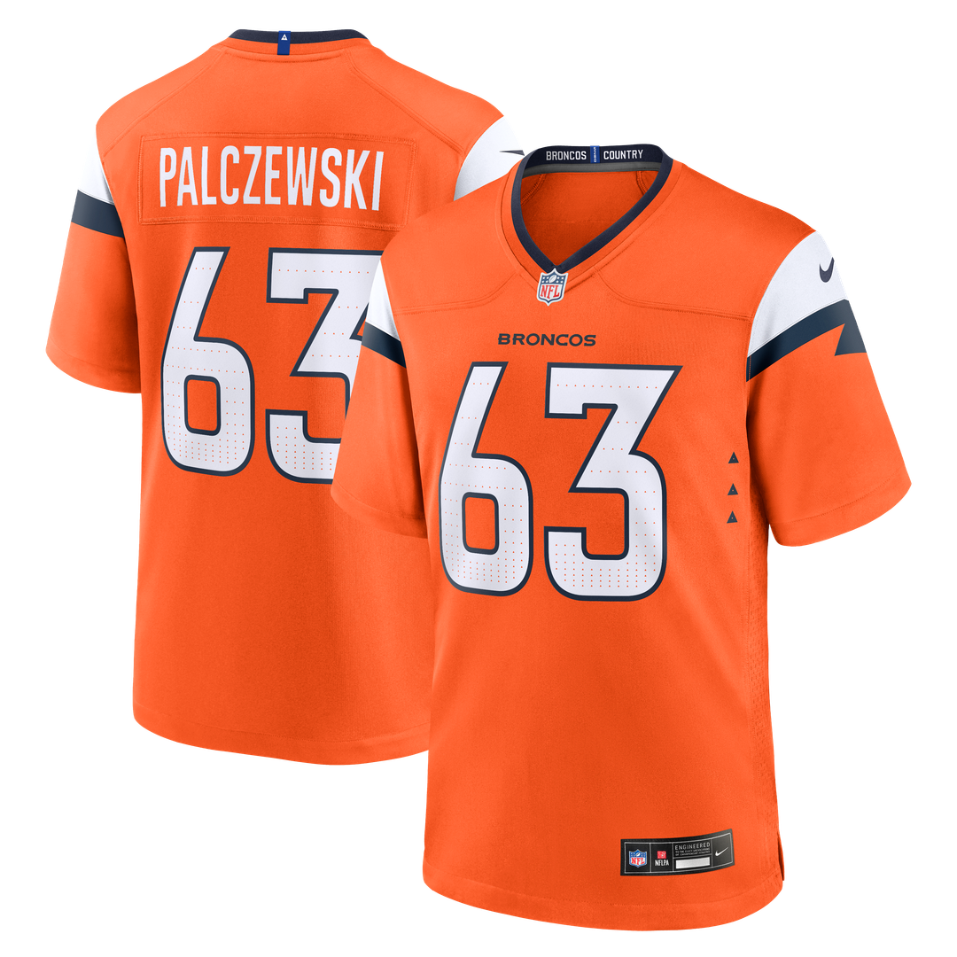 Alex Palczewski Denver Broncos Nike Orange Team Game Jersey
