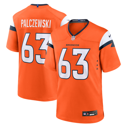 Alex Palczewski Denver Broncos Nike Orange Team Game Jersey
