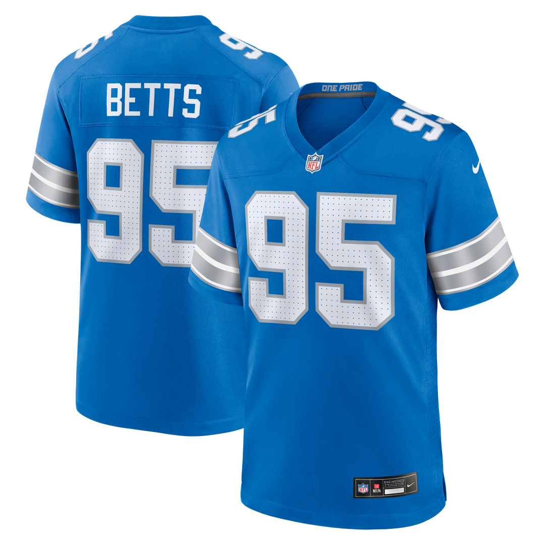 Mathieu Betts Detroit Lions Nike Blue Game Jersey
