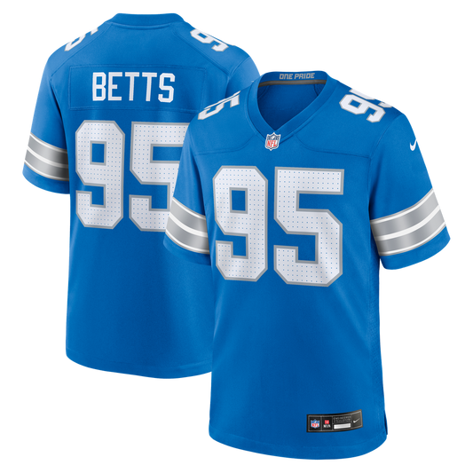 Mathieu Betts Detroit Lions Nike Blue Game Jersey