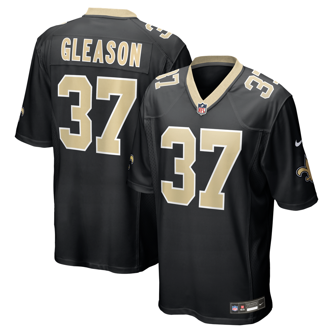 Steve Gleason New Orleans Saints Nike Black Game Retired Player Jersey