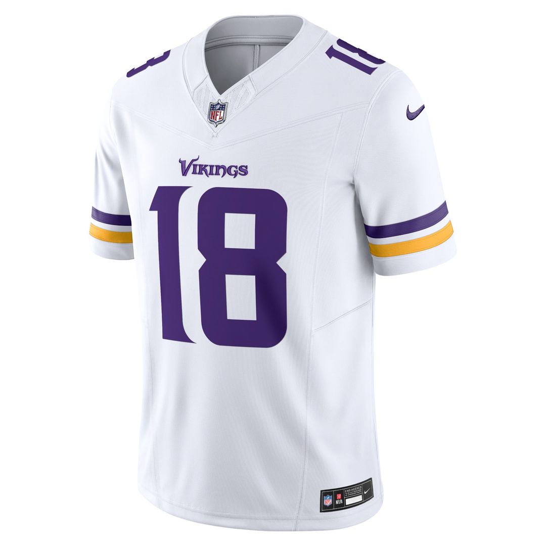 Justin Jefferson Minnesota Vikings Nike White Vapor F.U.S.E. Limited Jersey