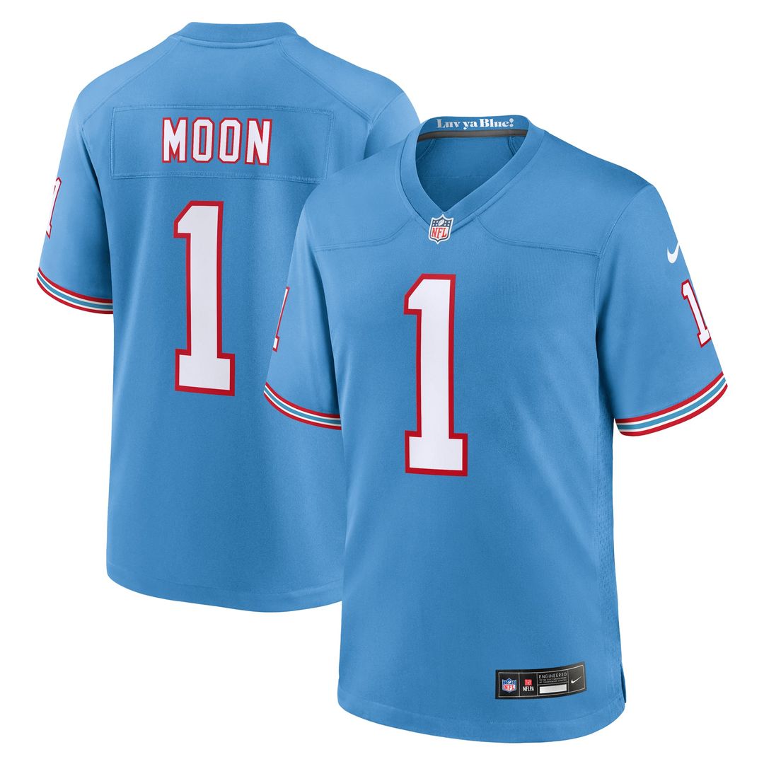Warren Moon Tennessee Titans Nike Light Blue Retired Player Alternate Game Jersey
