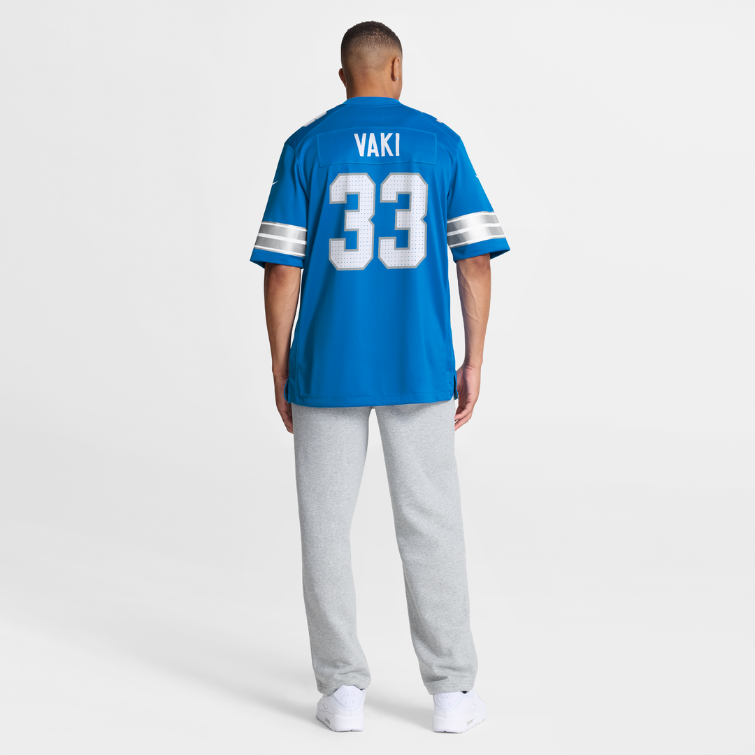 Sione Vaki Detroit Lions Nike Blue Team Game Jersey