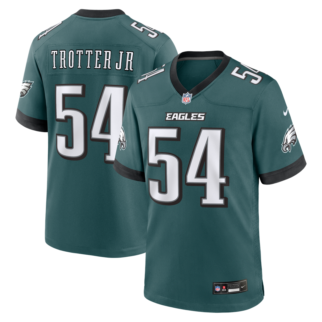 Jeremiah Trotter Jr. Philadelphia Eagles Nike Midnight Green Team Game Jersey