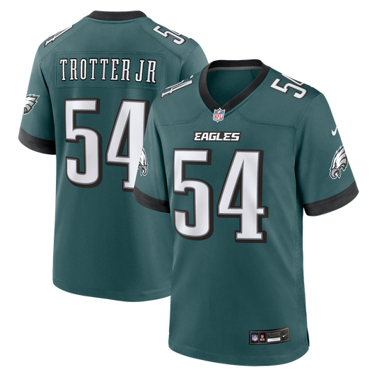 Jeremiah Trotter Jr. Philadelphia Eagles Nike Midnight Green Team Game Jersey