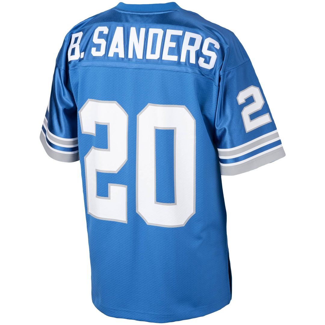 Barry Sanders Detroit Lions 1993 Mitchell & Ness Blue Authentic Throwback Retired Player Jersey