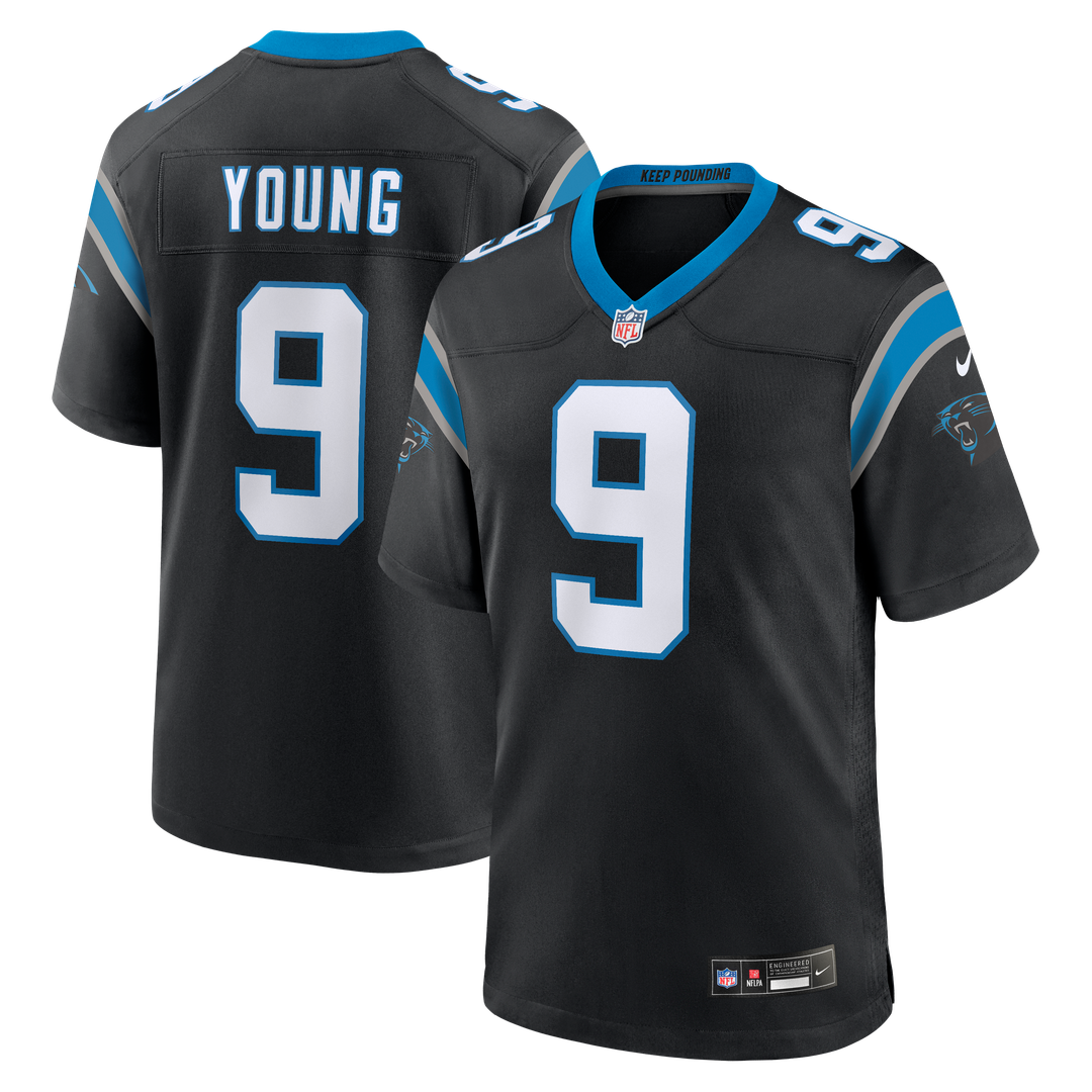 Bryce Young Carolina Panthers Nike Black Team Game Jersey