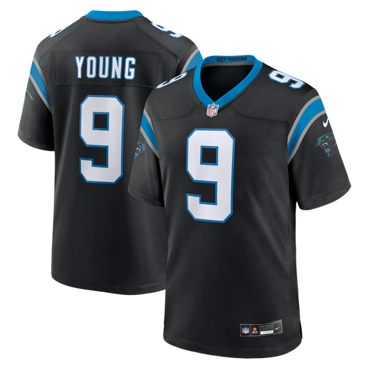 Bryce Young Carolina Panthers Nike Black Team Game Jersey