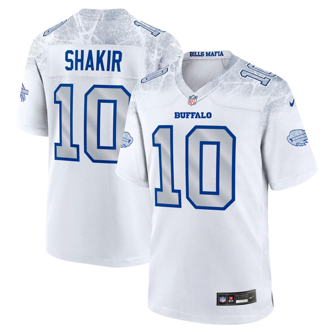 Khalil Shakir Buffalo Bills Nike White Rivalries Collection Game Jersey