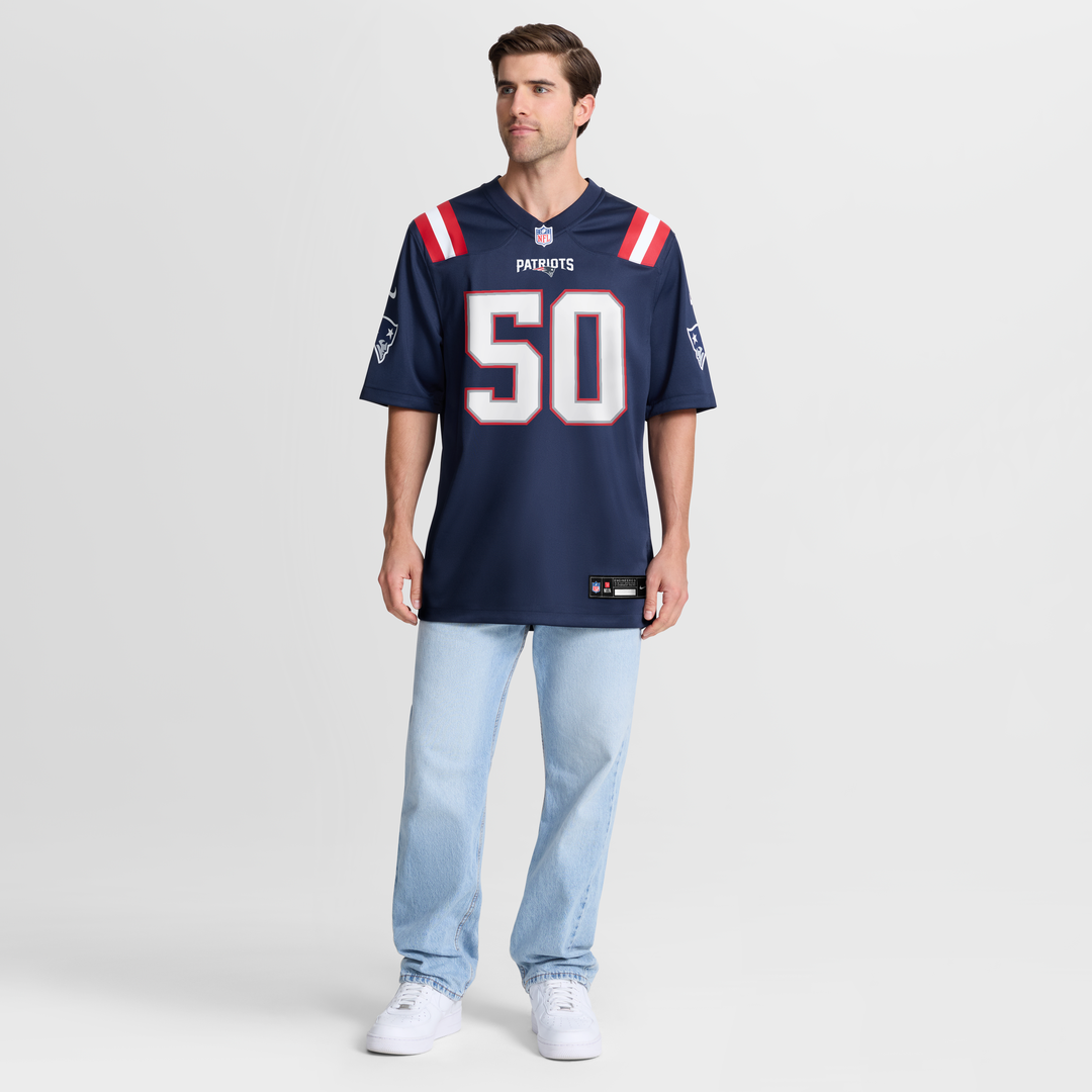 Mike Vrabel New England Patriots Nike White Retired Player Game Jersey
