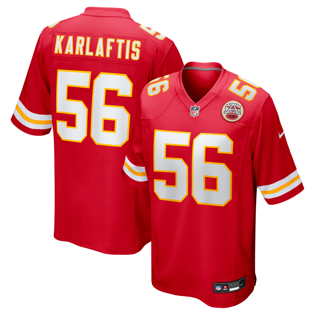 George Karlaftis Kansas City Chiefs Nike Red Player Game Jersey