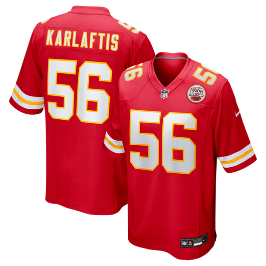 George Karlaftis Kansas City Chiefs Nike Red Player Game Jersey