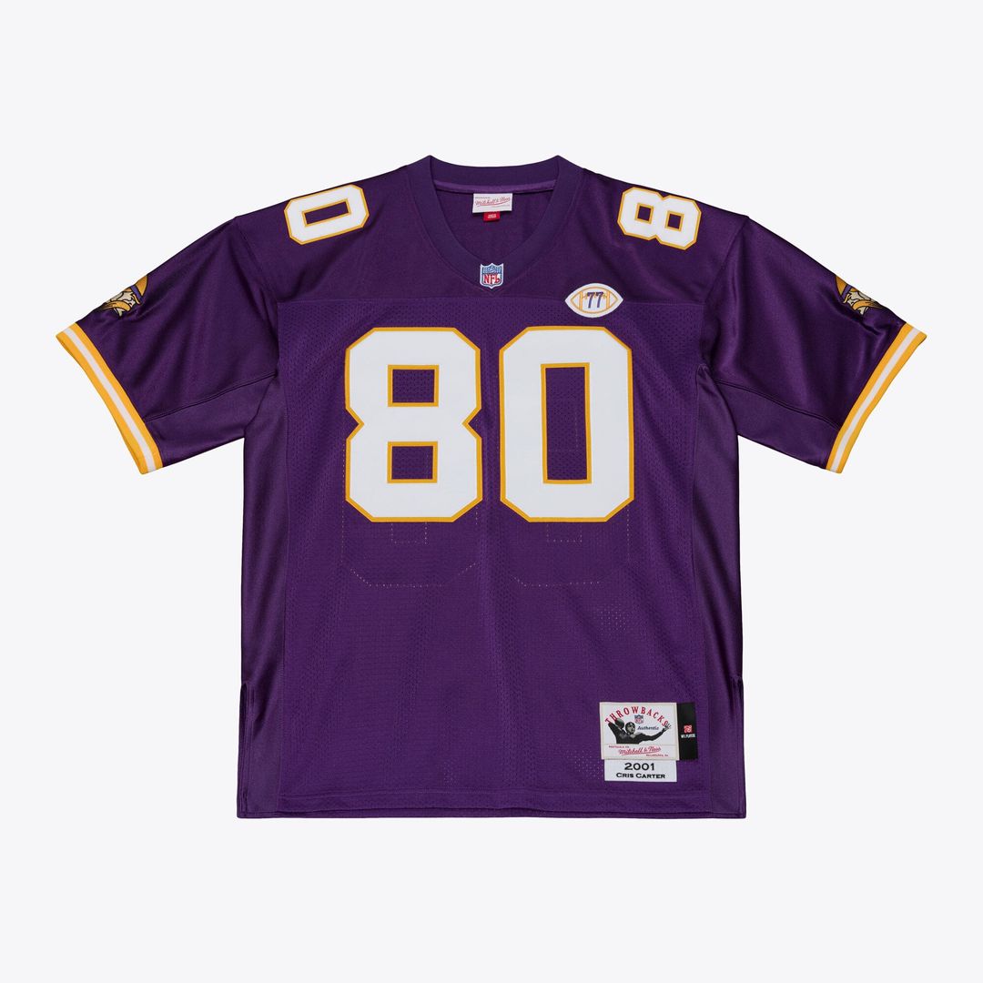 Cris Carter Minnesota Vikings Mitchell & Ness Purple 2001 Authentic Throwback Jersey