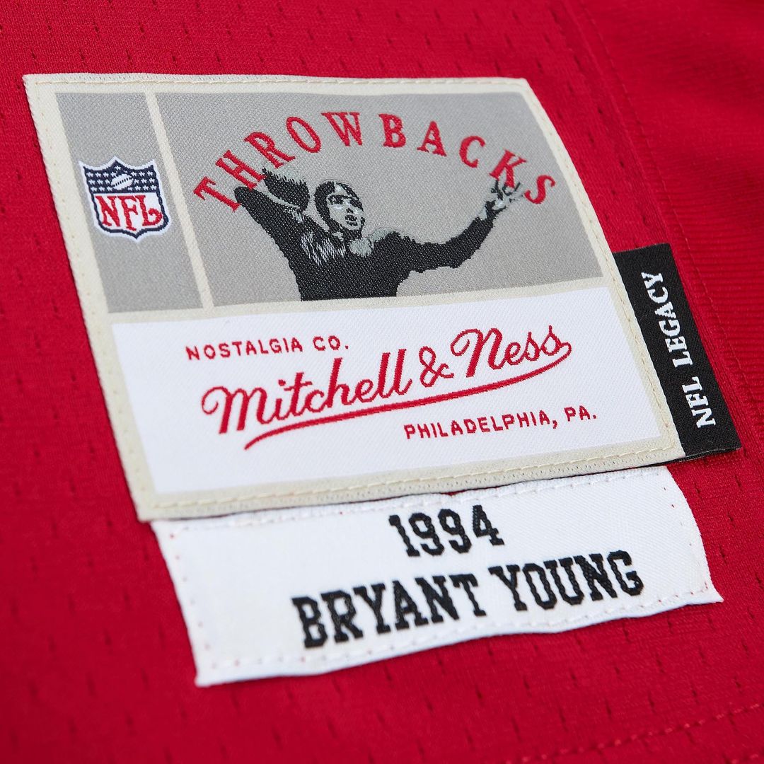 Bryant Young San Francisco 49ers Mitchell & Ness Scarlet Legacy Replica Jersey