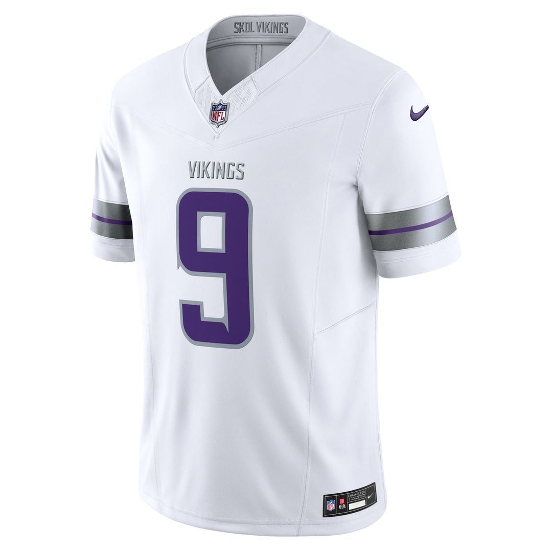 J.J. McCarthy Minnesota Vikings Nike White Vapor F.U.S.E. Limited Jersey