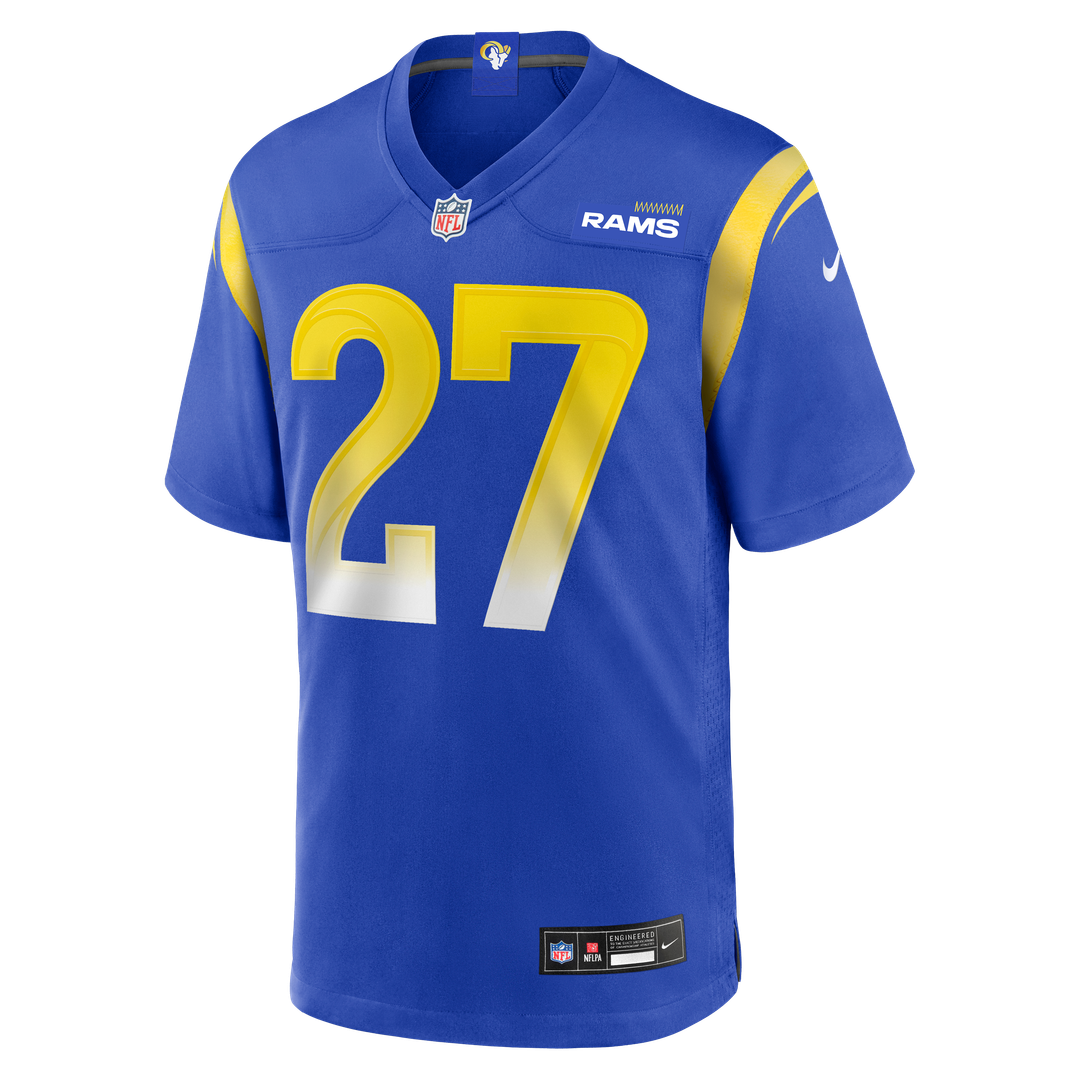 Jarquez Hunter Los Angeles Rams Nike Royal Team Game Jersey