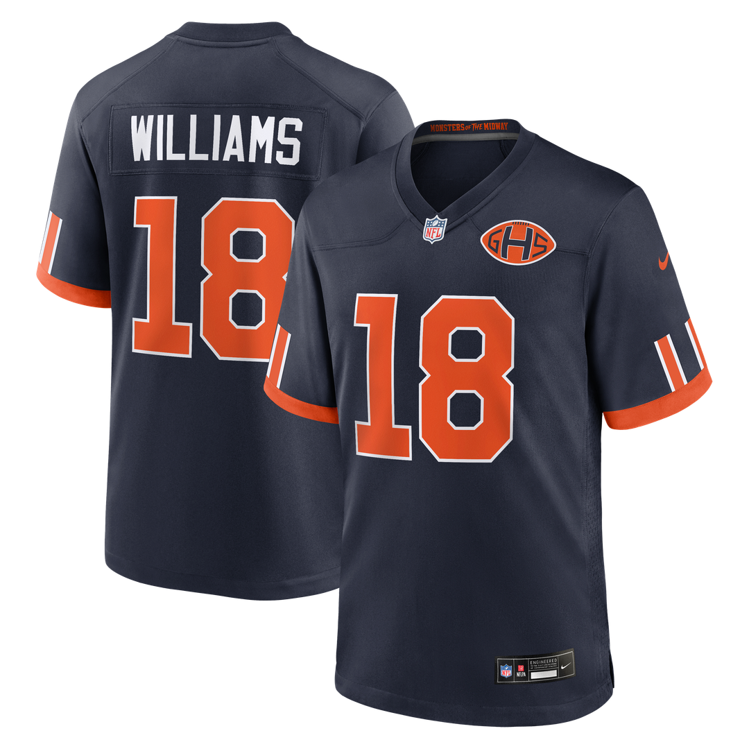 Caleb Williams Chicago Bears Nike Navy 2026 Rivalries Collection Game Jersey