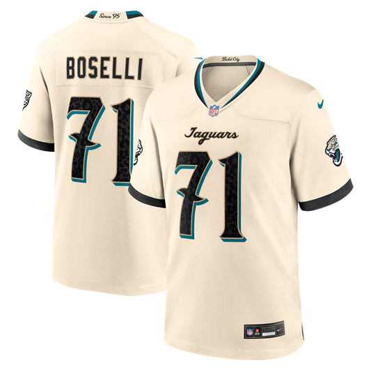 Tony Boselli Jacksonville Jaguars Nike Natural 2026 Rivalries Collection Game Jersey
