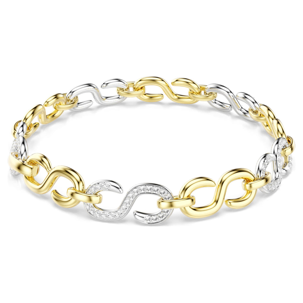 Swarovski Dextera bracelet Round cut, White, Mixed metal finish