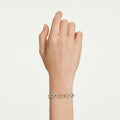 Swarovski Dextera bracelet Round cut, White, Mixed metal finish