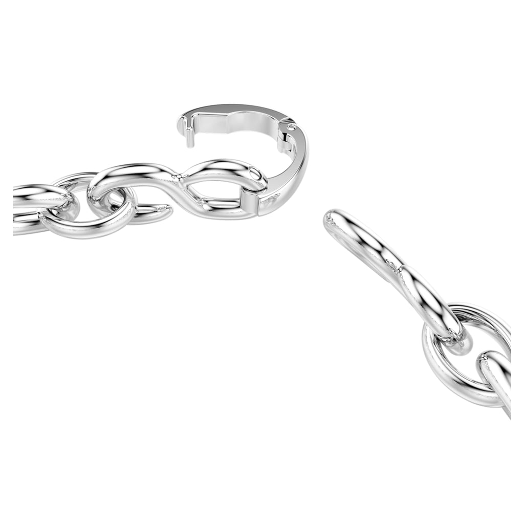 Swarovski Dextera bracelet Round cut, White, Rhodium plated