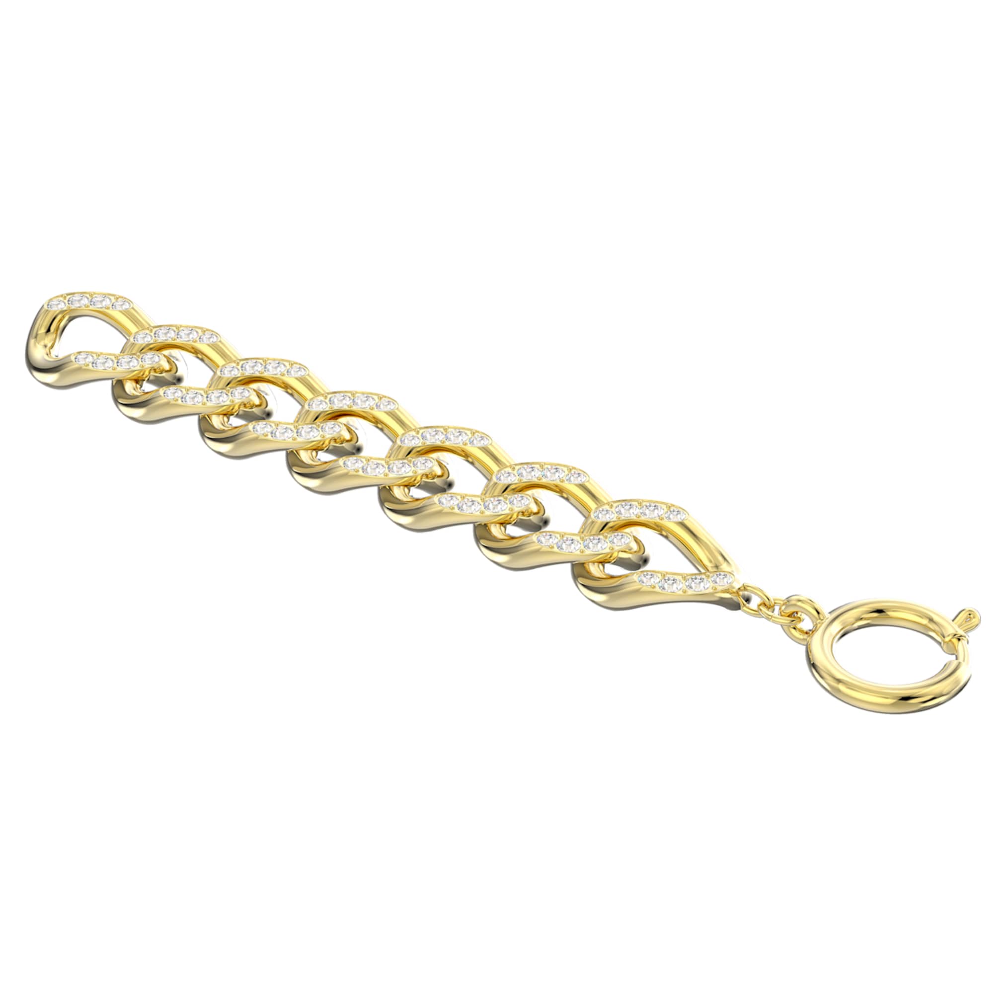 Swarovski Dextera extender White, 18K gold finish