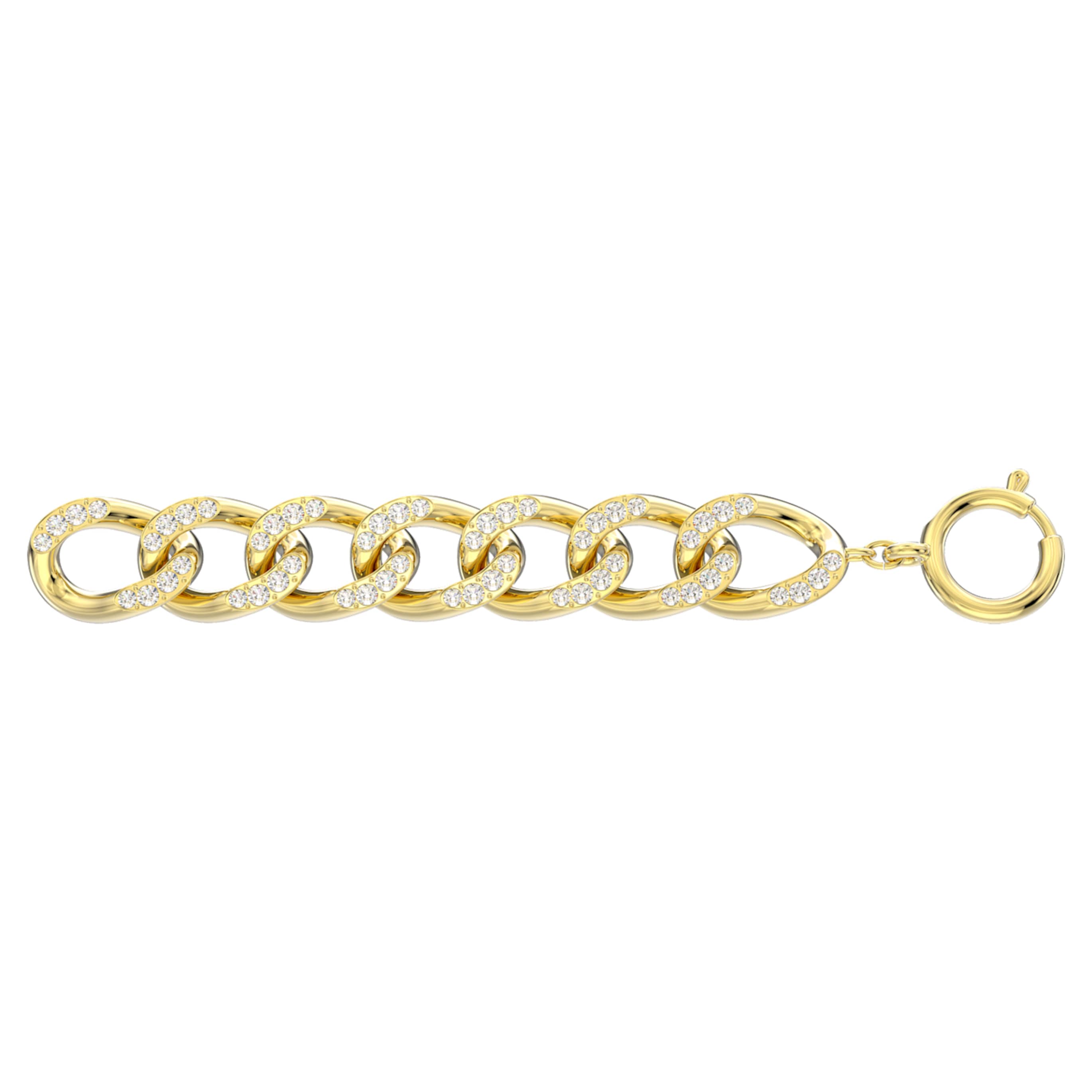 Swarovski Dextera extender White, 18K gold finish