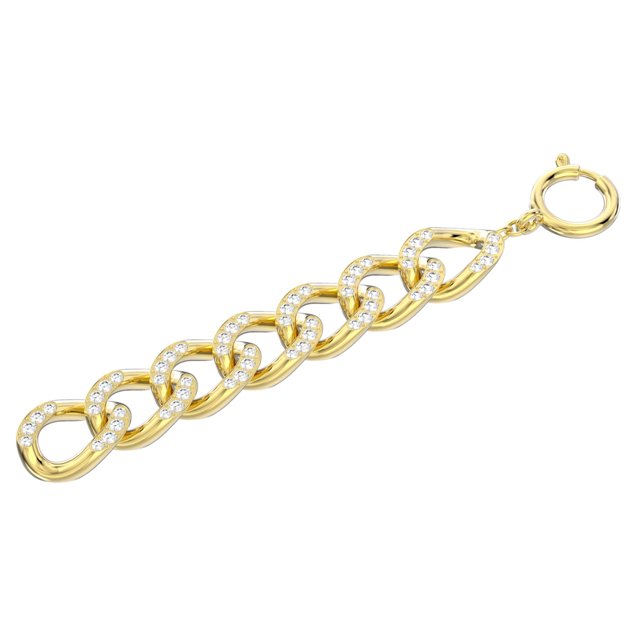 Swarovski Dextera extender White, 18K gold finish