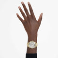 Swarovski Dextera lux watch Swiss Made, Metal bracelet, Gold tone, Gold-tone finish