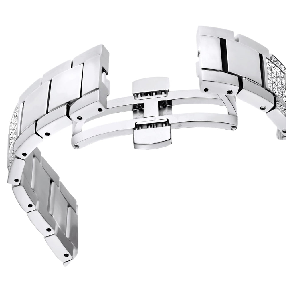 Swarovski Dextera lux watch Swiss Made, Metal bracelet, Silver tone, Stainless Steel
