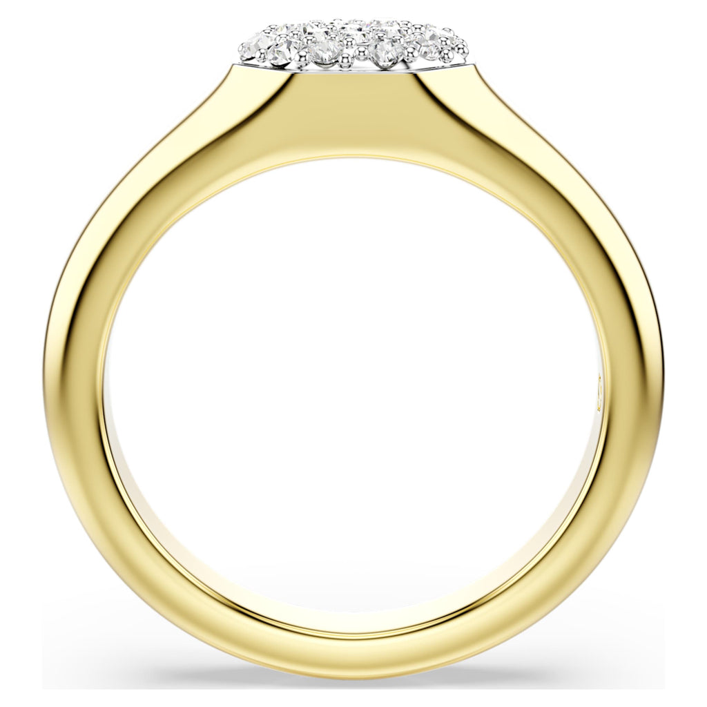 Swarovski Dextera ring Mixed cuts, White, 18K gold finish