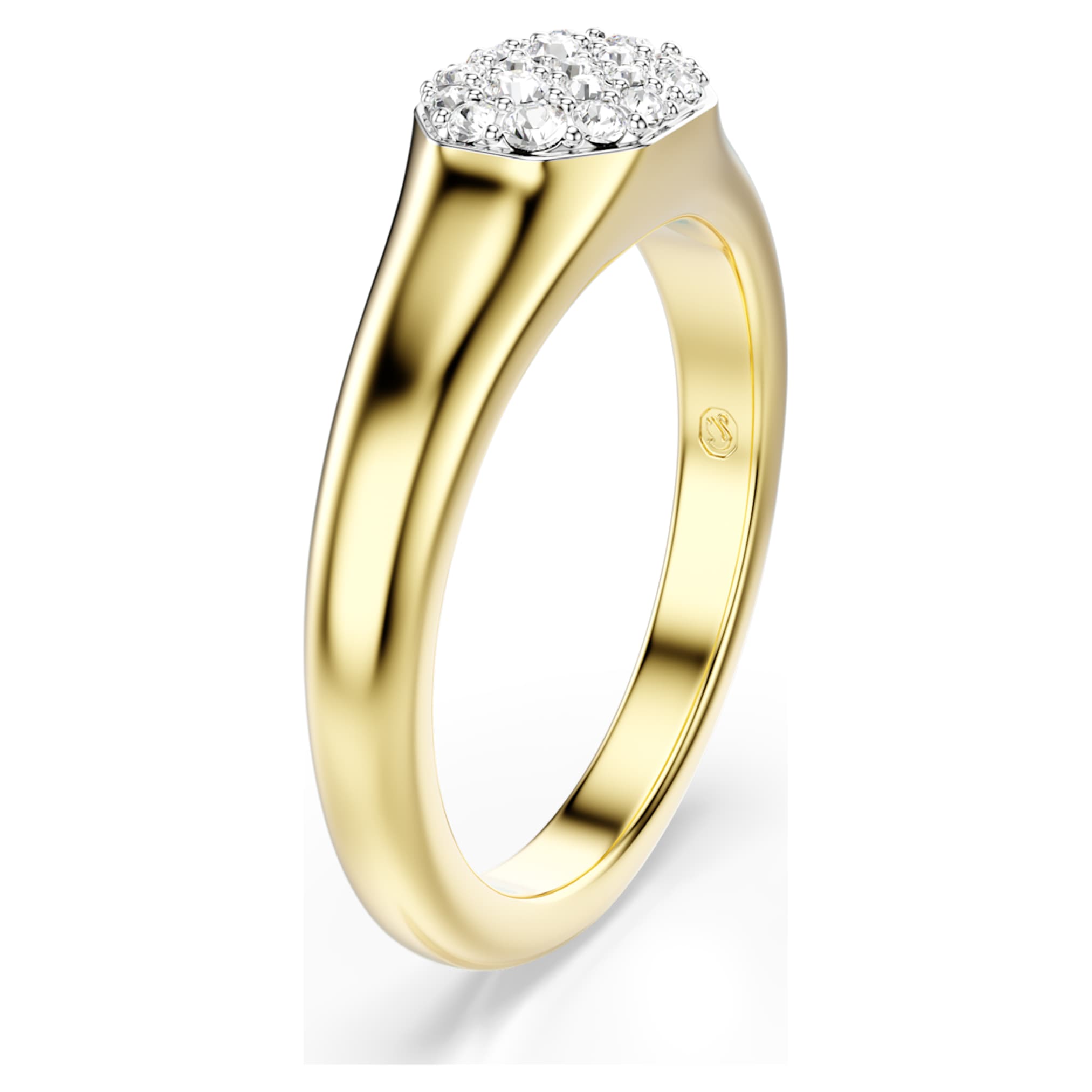 Swarovski Dextera ring Mixed cuts, White, 18K gold finish