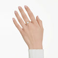 Swarovski Dextera ring Mixed cuts, White, 18K gold finish