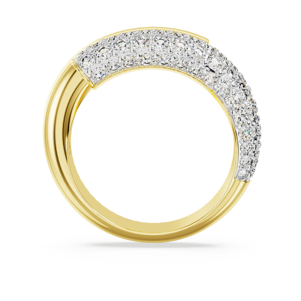 Swarovski Dextera ring White, 18K gold finish