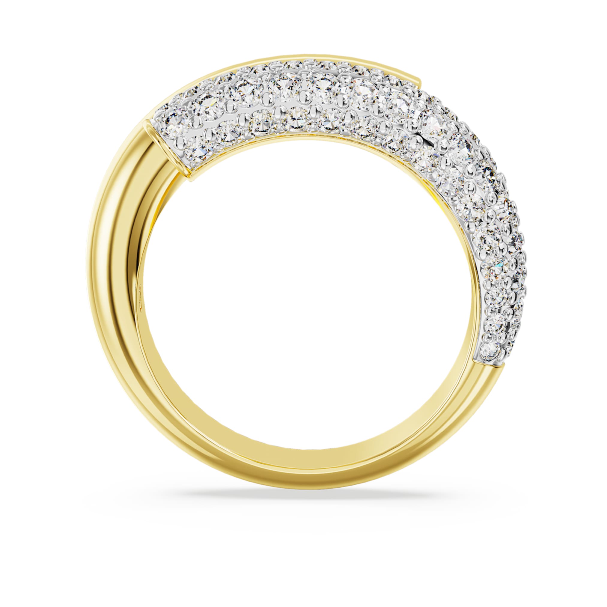 Swarovski Dextera ring White, 18K gold finish